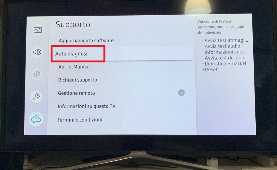 Come resettare Smart TV Samsung