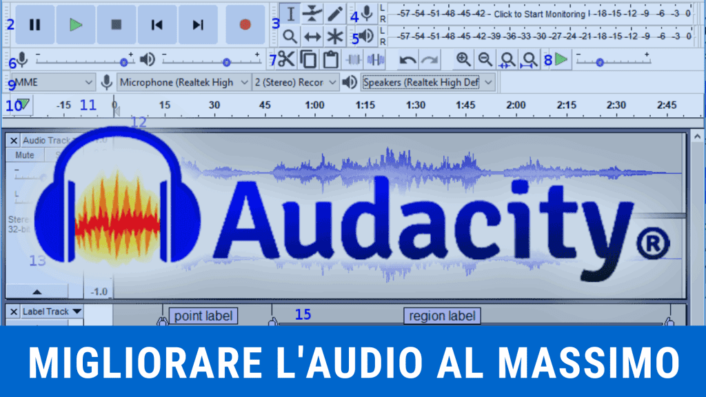 Come migliorare l'audio con Audacity in sole 7 mosse