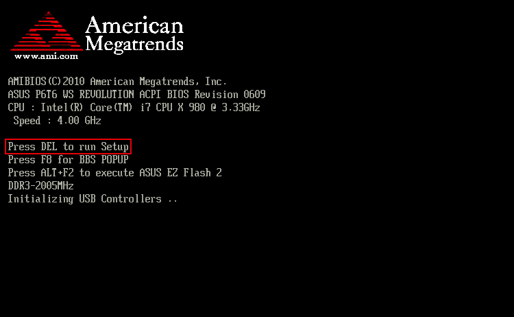 Come entrare nel Bios