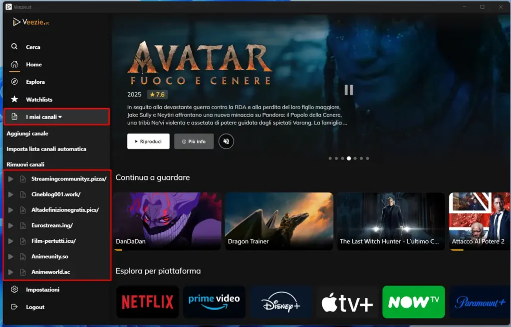 Veezie: Guida ufficiale su Cos'è e come funziona (2026) 5 Come riprodurre un film o una serie TV su Veezie