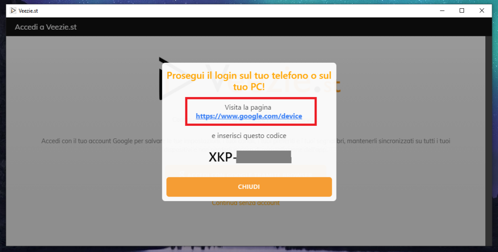 Lista autoaggiornante Veezie