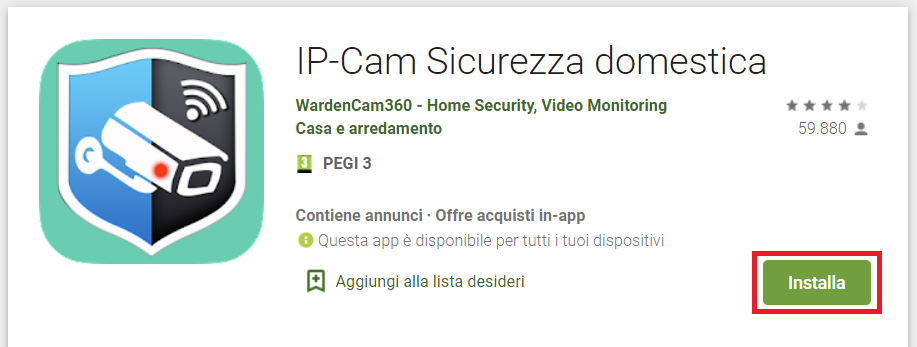 trasformare Smartphone in telecamera spia