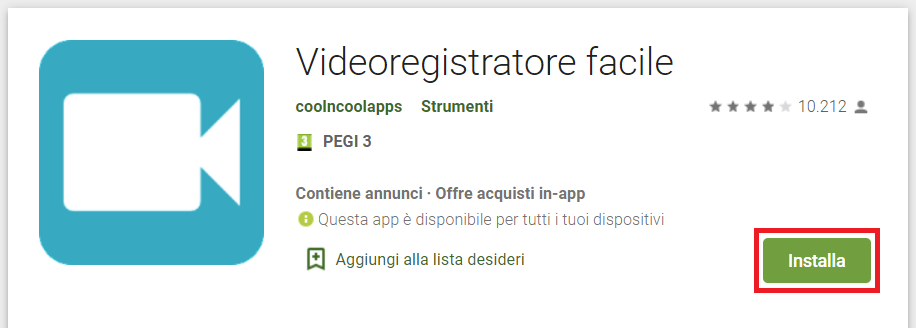 trasformare Smartphone in telecamera spia