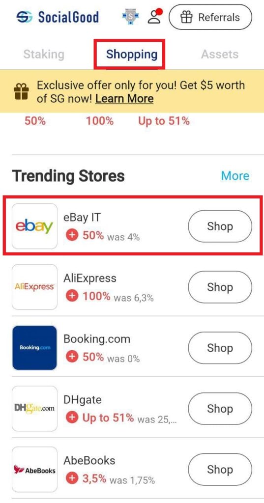 SocialGood | Come ottenere 200$ gratis + 200$ per ogni amico 3 SocialGood