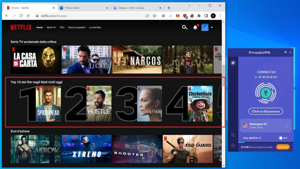 PrivadoVPN Recensione