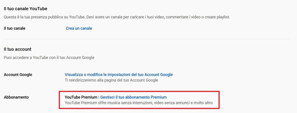 Come avere YouTube Premium quasi gratis