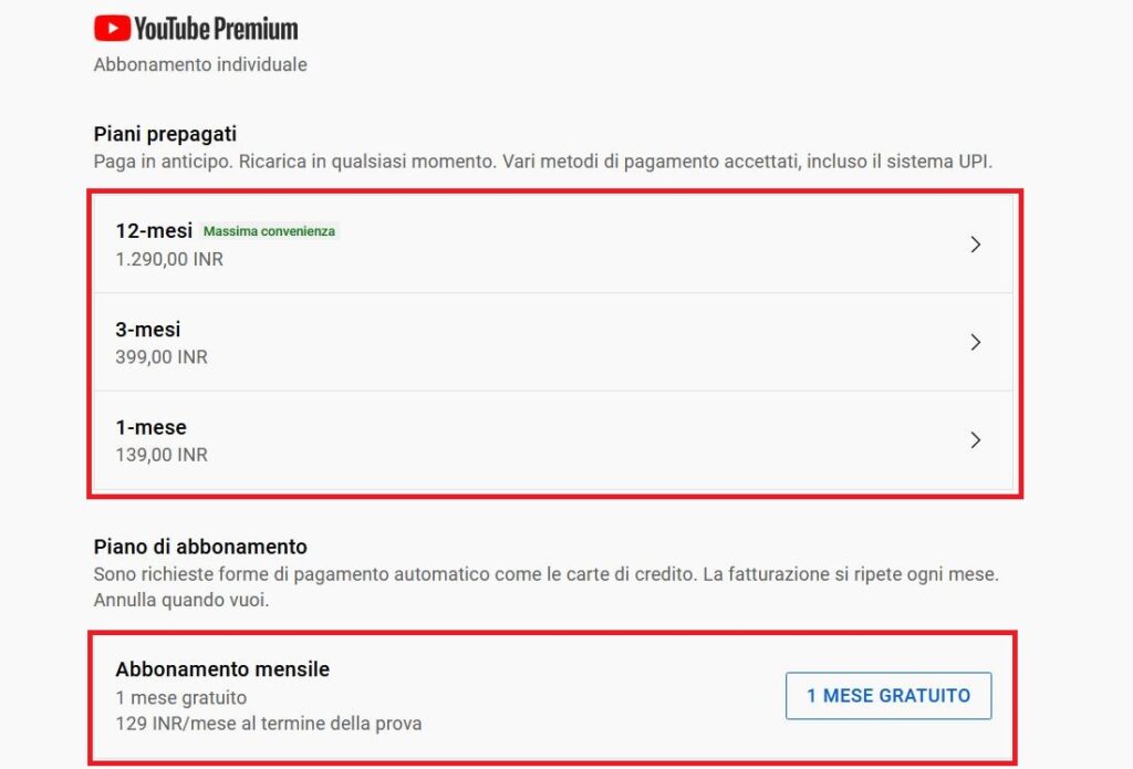 Come avere YouTube Premium quasi gratis