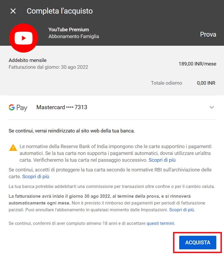 Come avere YouTube Premium quasi gratis 9