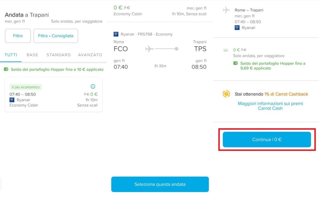 Come viaggiare gratis con Hopper