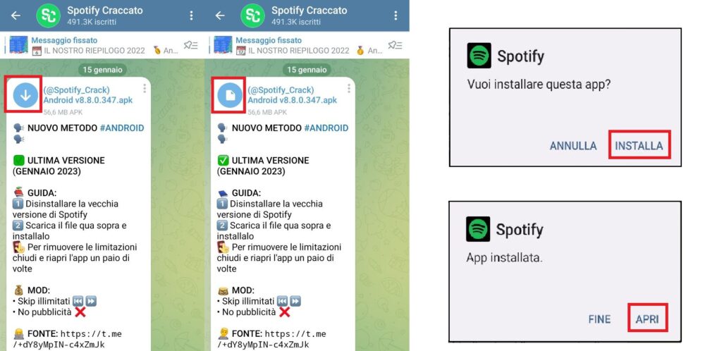 come scaricare Spotify craccato