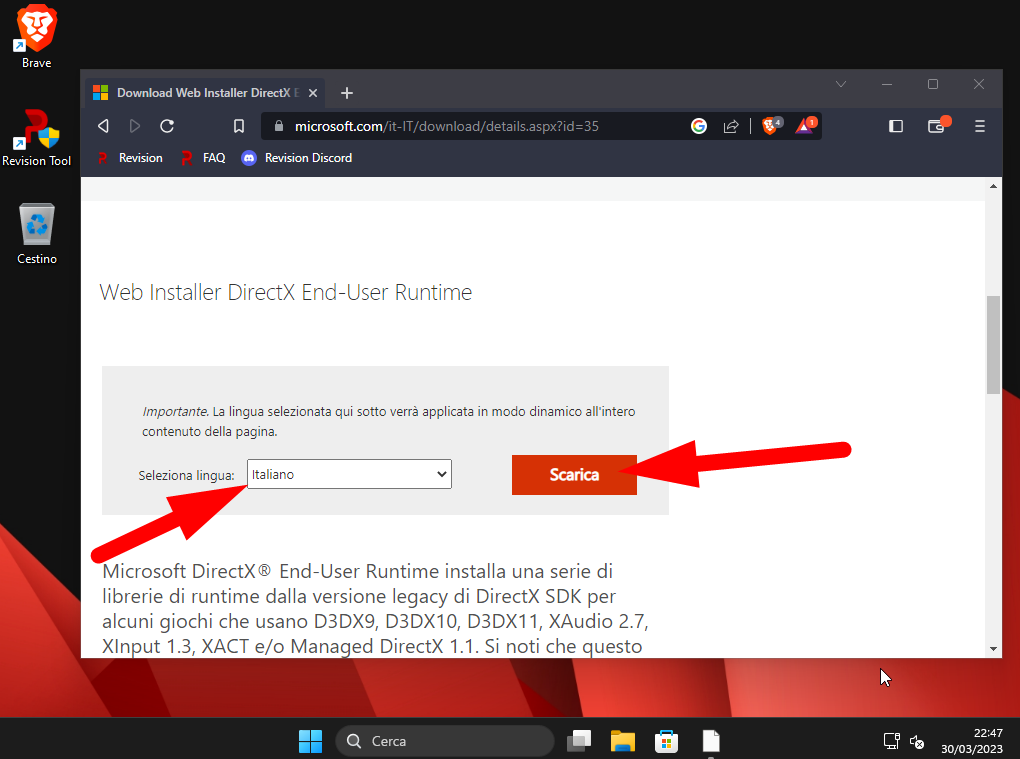 Installare i DirectX