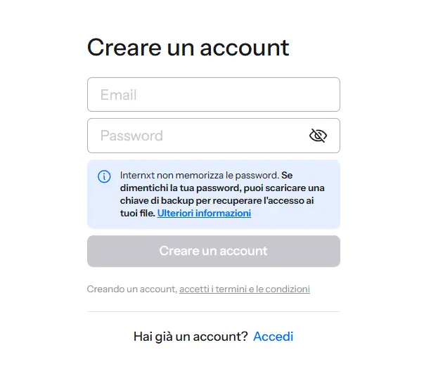 Recensione Internxt Cloud 2