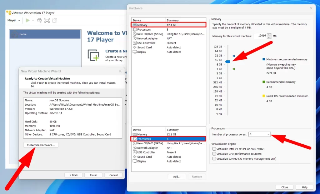 Come installare MacOS Sonoma su VMware 5