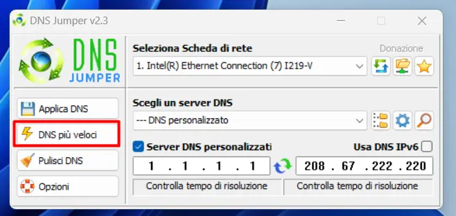 Come cambiare DNS