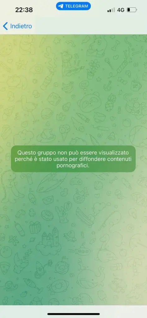 Sbloccare canali Telegram iPhone