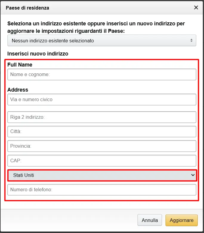 Come cambiare Paese su Firestick