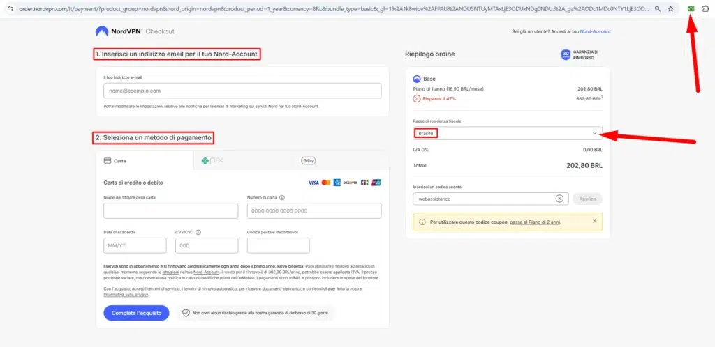 Come pagare meno NordVPN: un trucco sicuro di cui nessuno parla! 4 Come pagare meno NordVPN