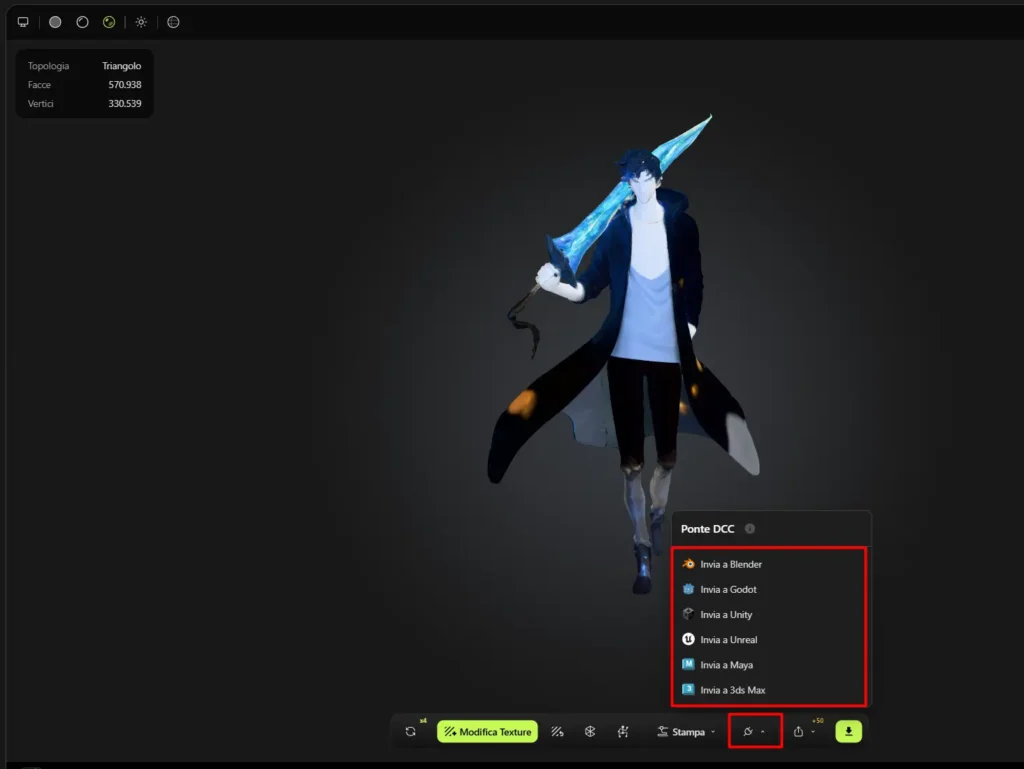 Meshy AI: Crea Modelli 3D con l'Intelligenza Artificiale 13 Ponte DCC Meshy AI