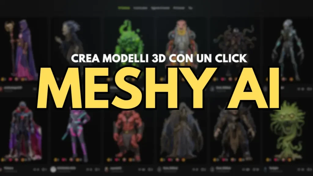 Meshy AI: Crea Modelli 3D con l’Intelligenza Artificiale recensione-meshy-ai
