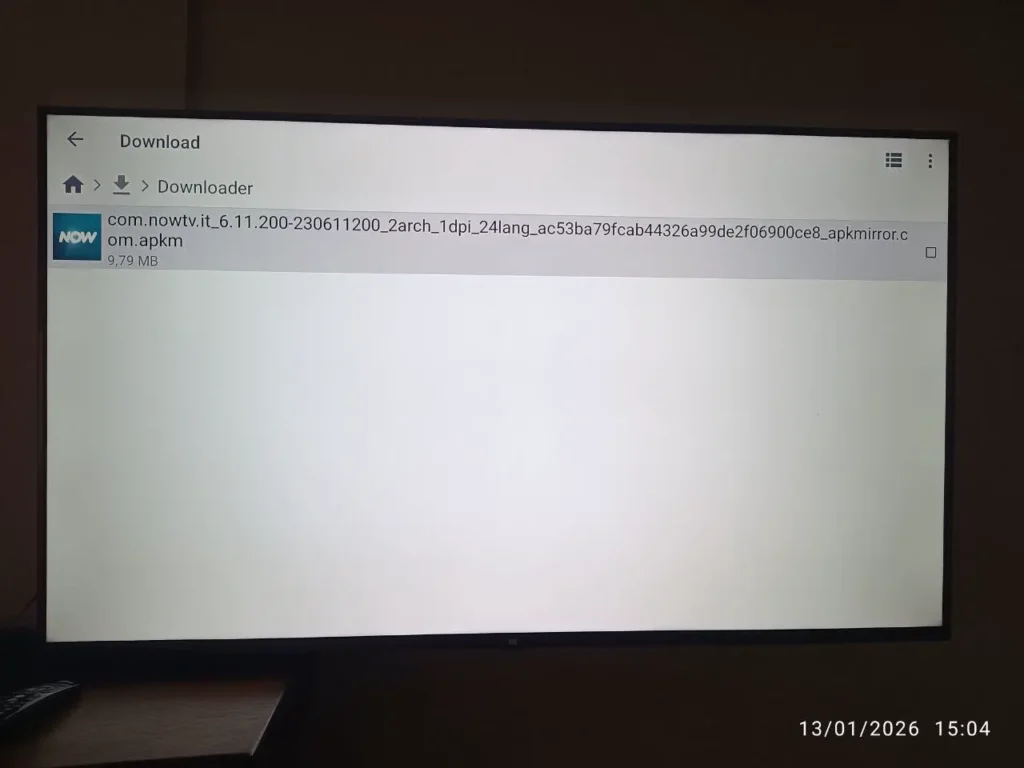 Come Installare NOW su Smart TV se NON c'è nello Store 3 Come Installare NOW su Smart TV