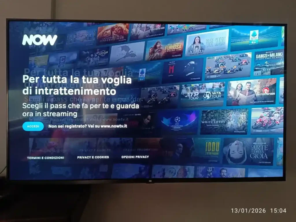 Come Installare NOW su Smart TV se NON c'è nello Store 4 Come Installare NOW su Smart TV