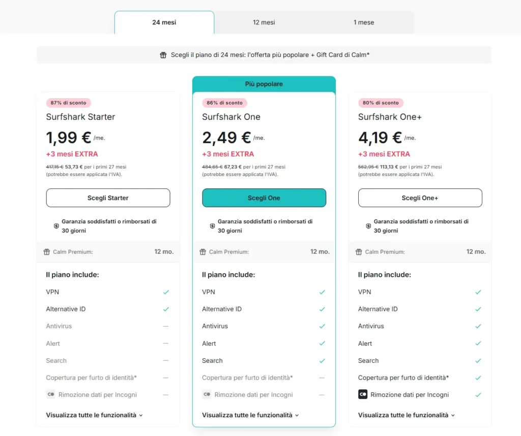 Surfshark VPN sconto: come risparmiare il 22% con un trucco legale 1 Surfshark VPN sconto