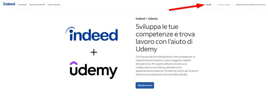 Come AVERE UDEMY GRATIS per 30 giorni: Accedi in modo sicuro al Piano individuale 1 Come avere Udemy gratis per 30 giorni con Indeed