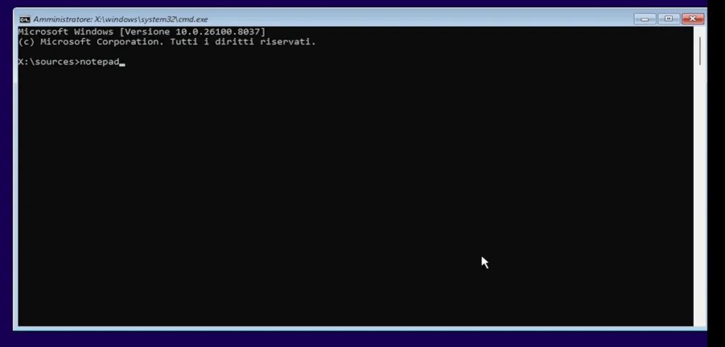 Password Dimenticata Windows 11: Come Rientrare nel tuo PC Senza Formattare 3 apertura prompt dei comandi con shift f10 installazione windows 11