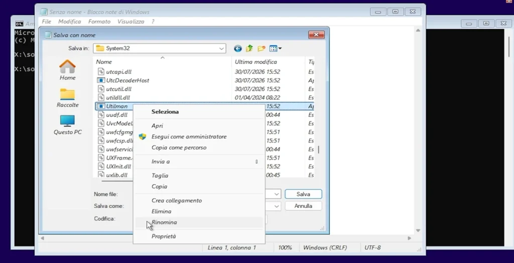 Password Dimenticata Windows 11: Come Rientrare nel tuo PC Senza Formattare 4 Utilman