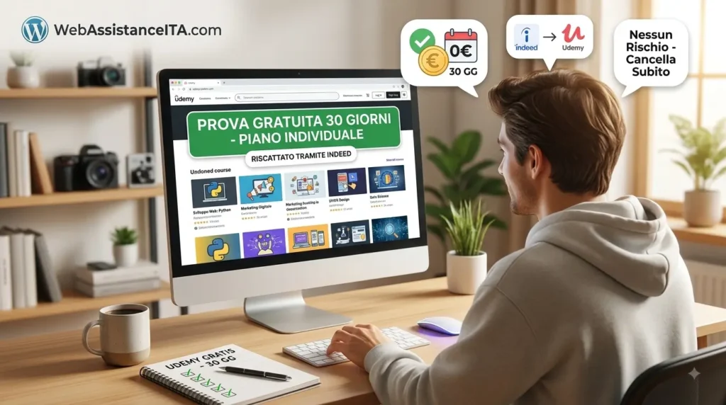 Come AVERE UDEMY GRATIS per 30 giorni: Accedi in modo sicuro al Piano individuale come avere udemy gratis piano individuale prova 30 giorni