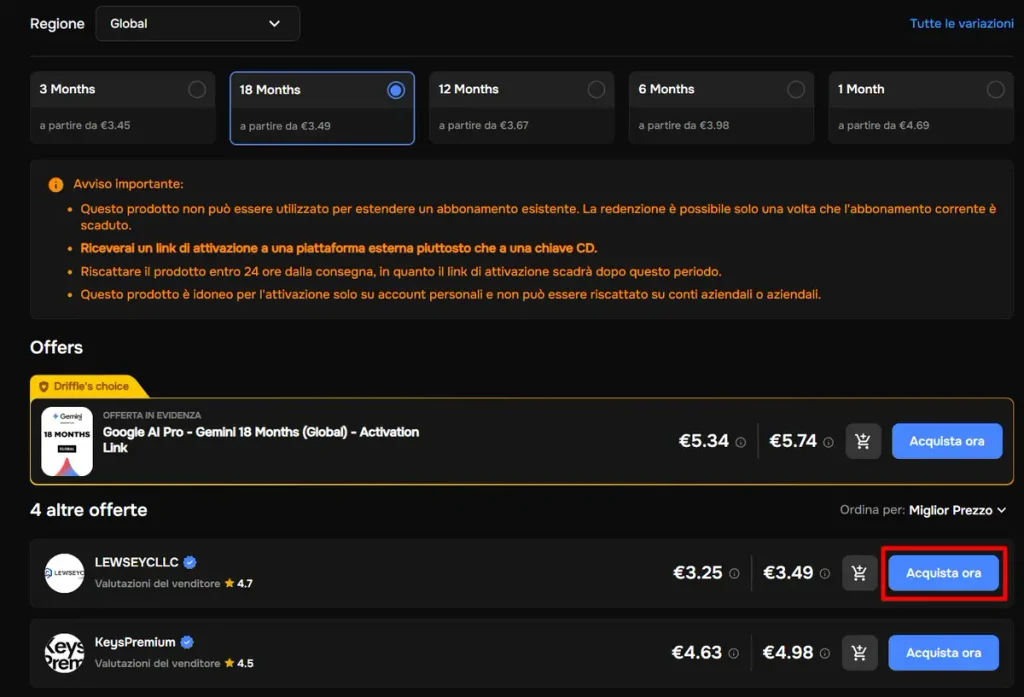 Gemini Pro quasi gratis: come averlo per 18 mesi con soli 5 euro 2 Gemini Pro quasi gratis