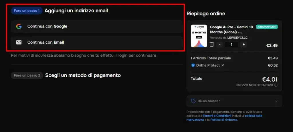 Gemini Pro quasi gratis: come averlo per 18 mesi con soli 5 euro 4 Gemini Pro quasi gratis